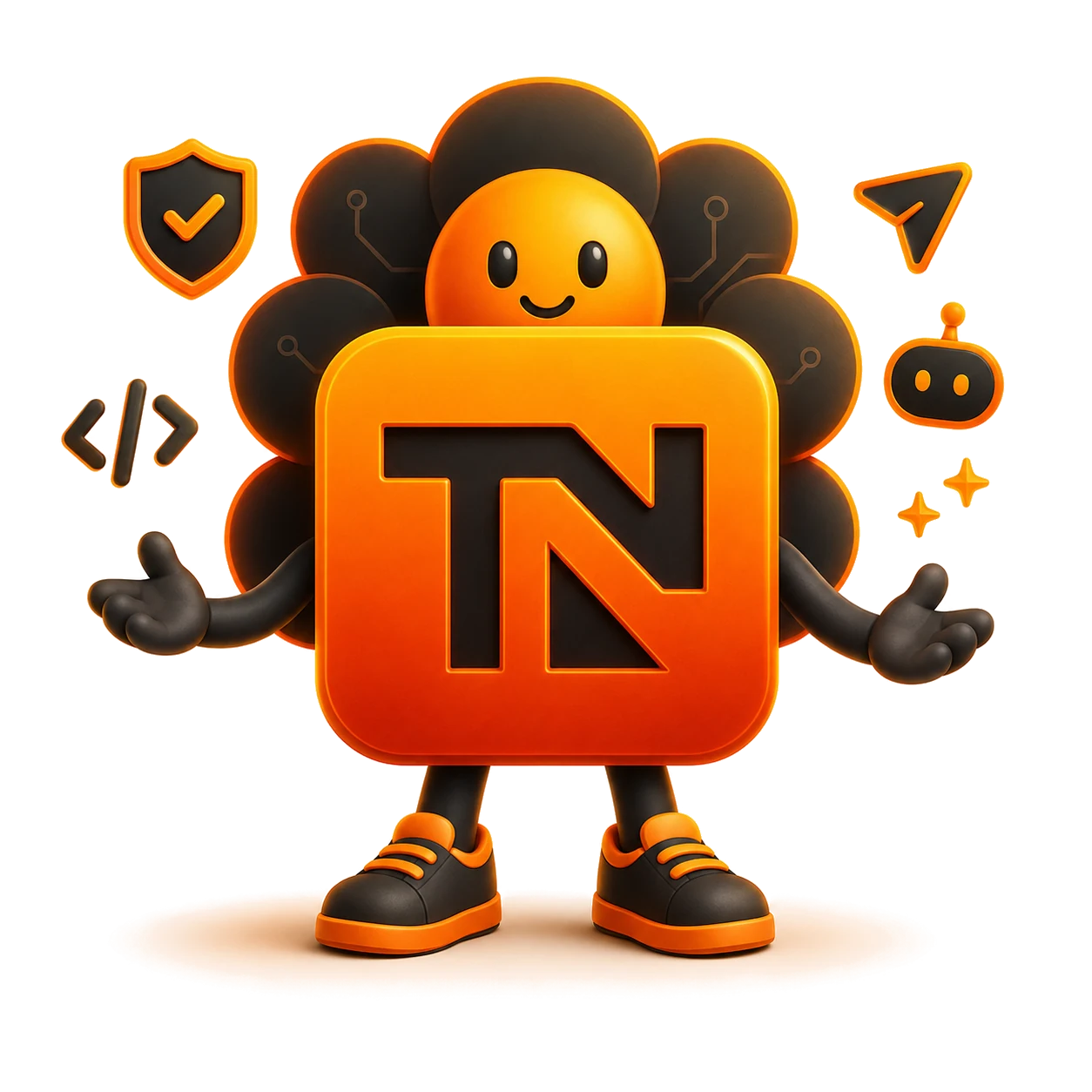 TIVONIX mascot welcoming a partner